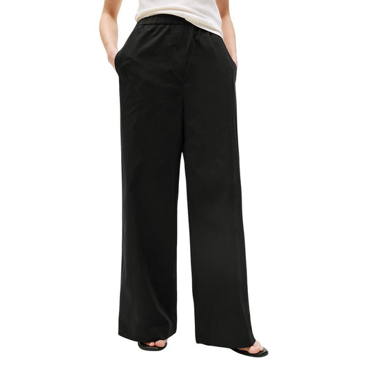 Pantalones casuales Tommy Hilfiger negros de algodón orgánico