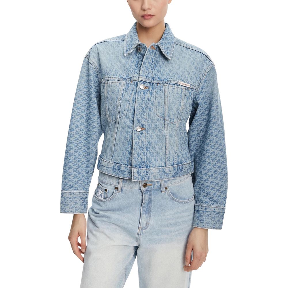 Chaqueta vaquera de algodón azul claro Calvin Klein Jeans
