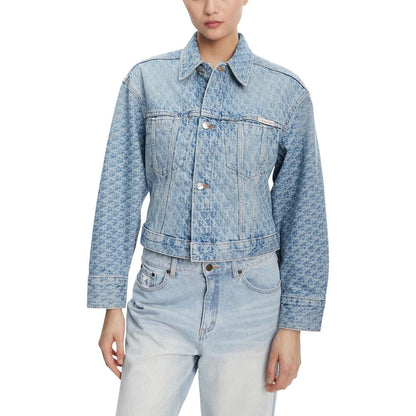 Chaqueta vaquera de algodón azul claro Calvin Klein Jeans