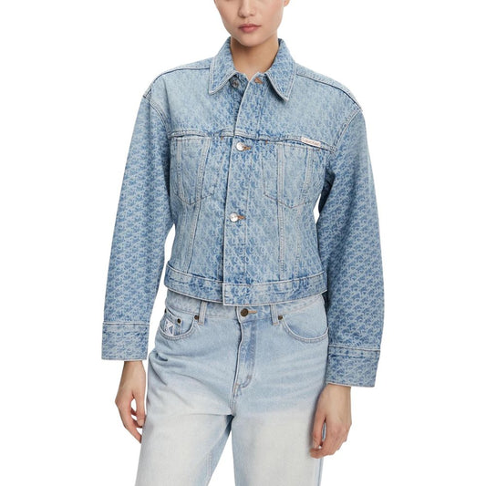 Chaqueta vaquera de algodón azul claro Calvin Klein Jeans