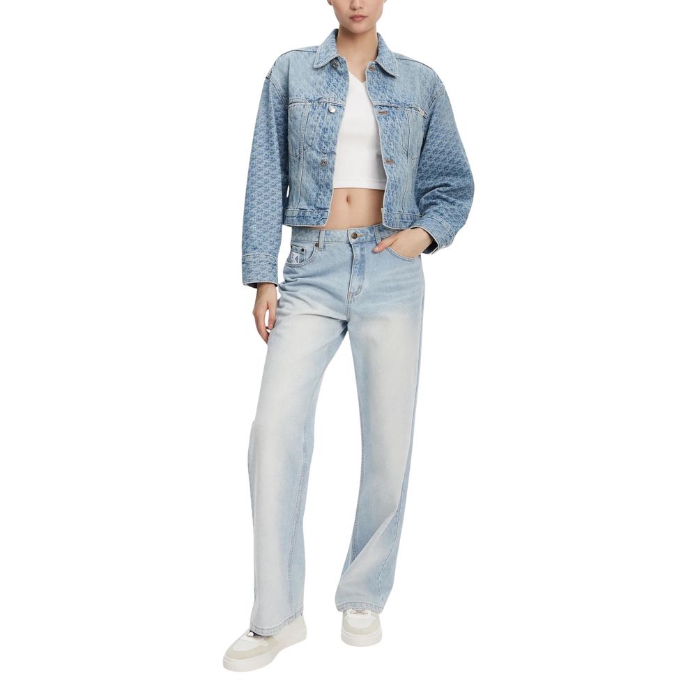 Chaqueta vaquera de algodón azul claro Calvin Klein Jeans