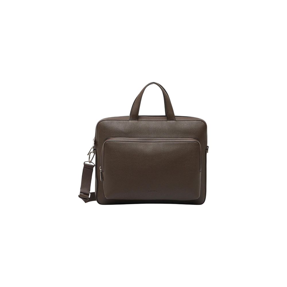 Mallette Calvin Klein en polyéthylène marron pour ordinateurs portables fins