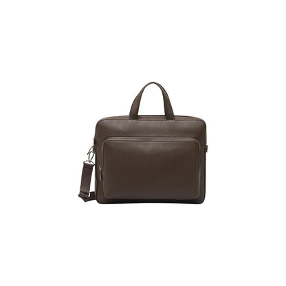 Mallette Calvin Klein en polyéthylène marron pour ordinateurs portables fins