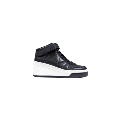 Zapatillas de plataforma de polietileno negras Guess