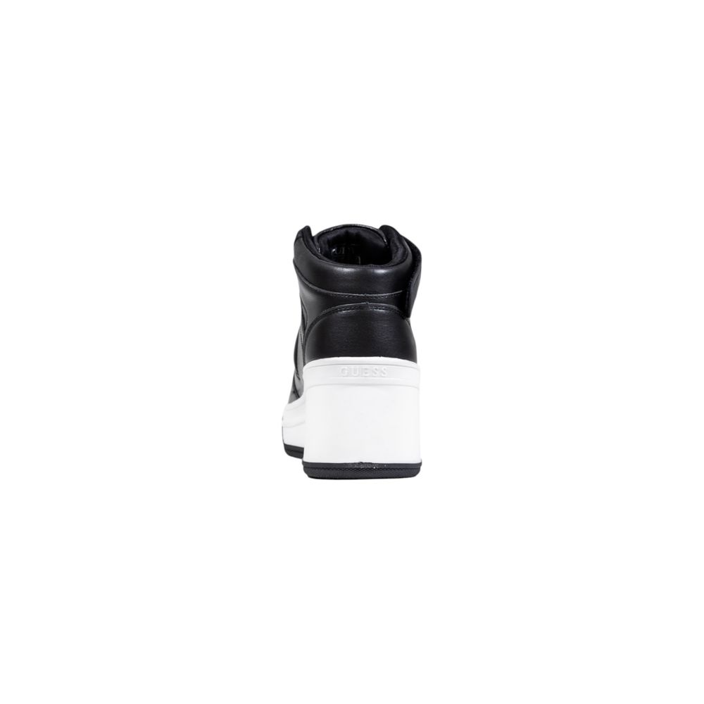 Zapatillas de plataforma de polietileno negras Guess