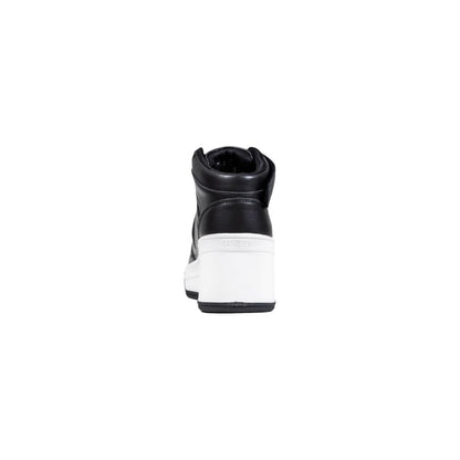 Zapatillas de plataforma de polietileno negras Guess