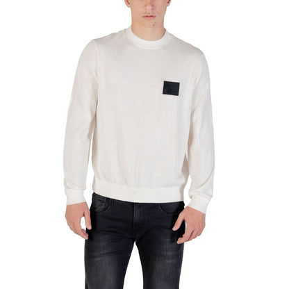 Sudadera blanca de marabú Armani Exchange