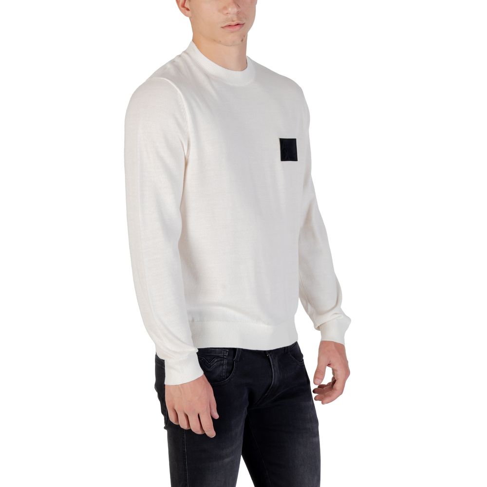 Sudadera blanca de marabú Armani Exchange