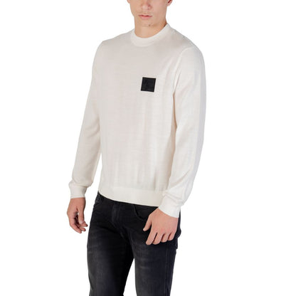 Sudadera blanca de marabú Armani Exchange