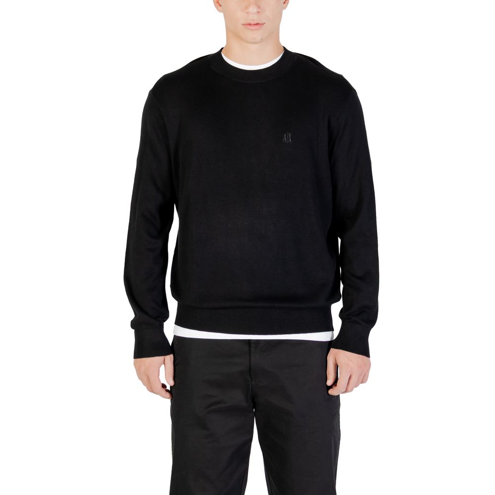 Armani Exchange Black Viscose Sweatshirt