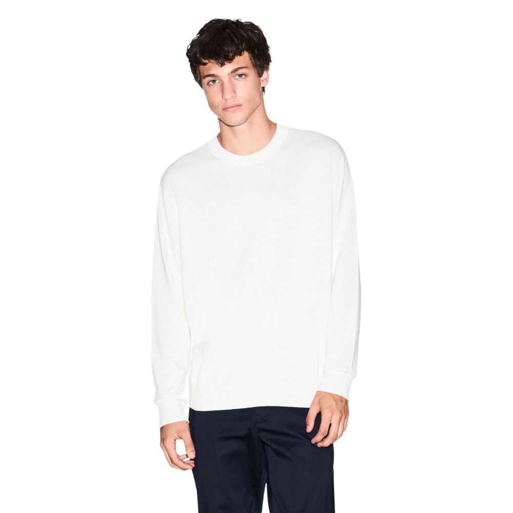 Armani Exchange Cream Viscose Sweatshirt