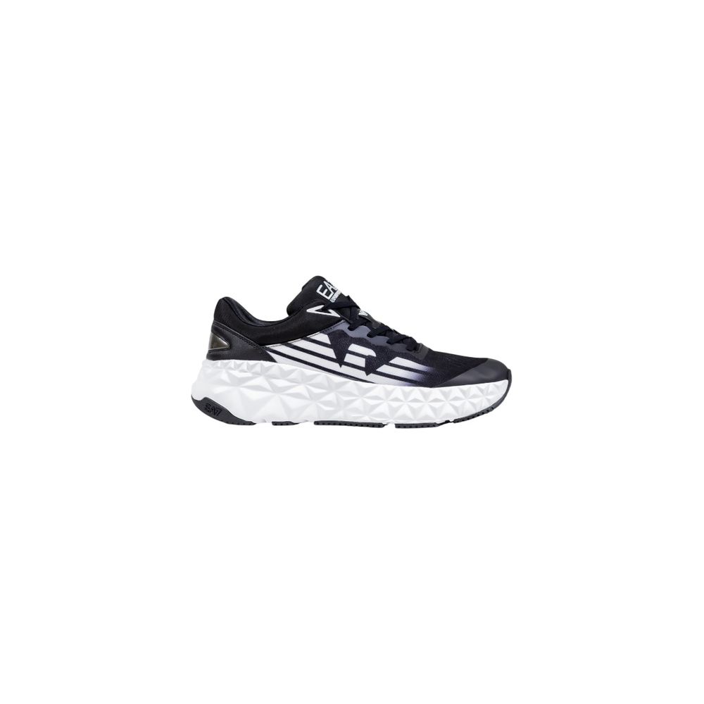 EA7 Emporio Armani Zapatillas deportivas de poliéster negras y blancas