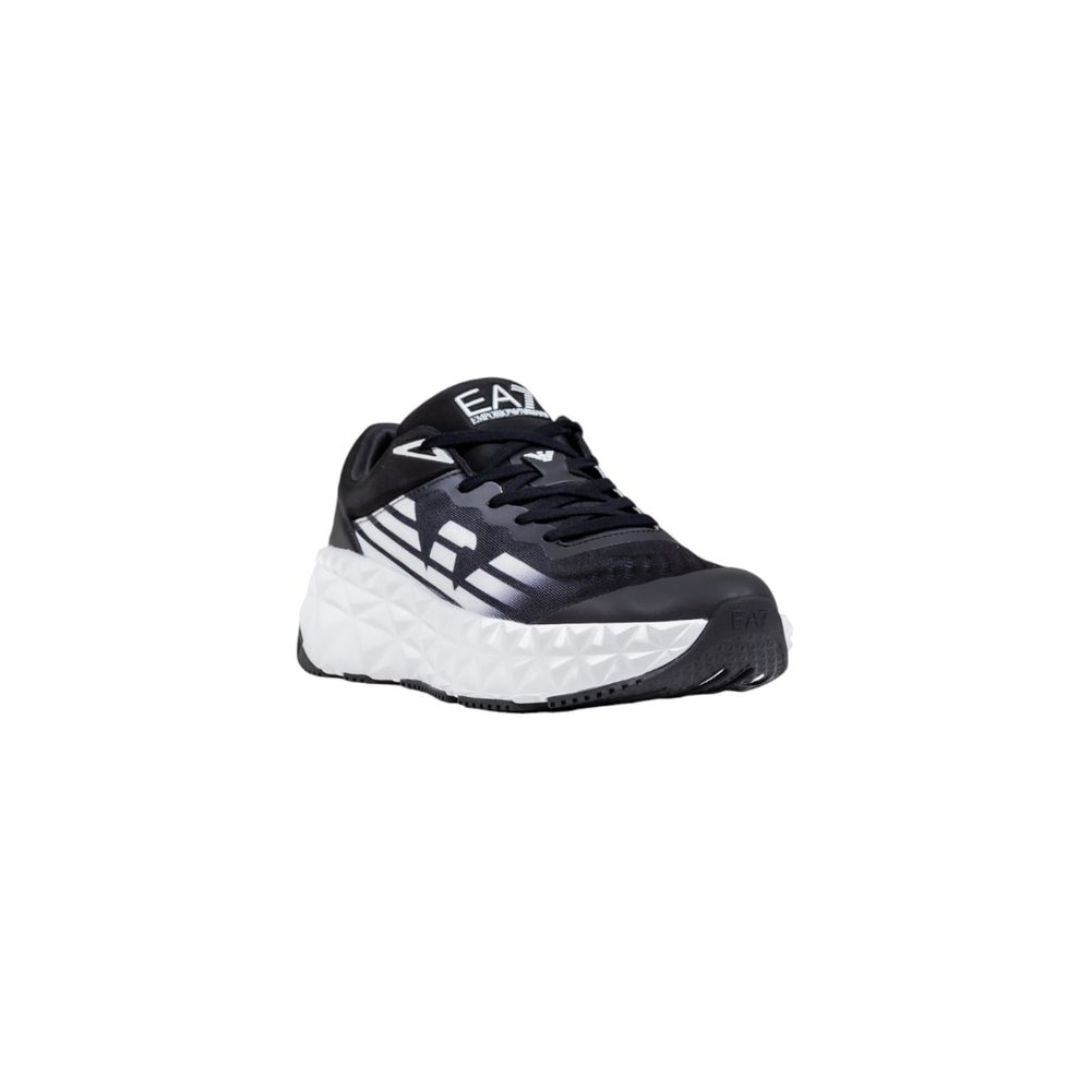 EA7 Emporio Armani Zapatillas deportivas de poliéster negras y blancas