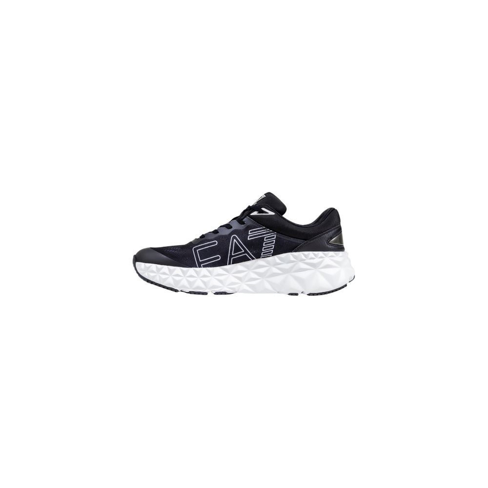 EA7 Emporio Armani Zapatillas deportivas de poliéster negras y blancas