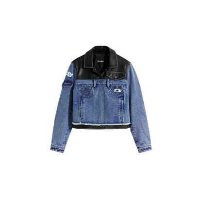 Desigual Blue Cotton Denim Jacket Reference 25WWED16
