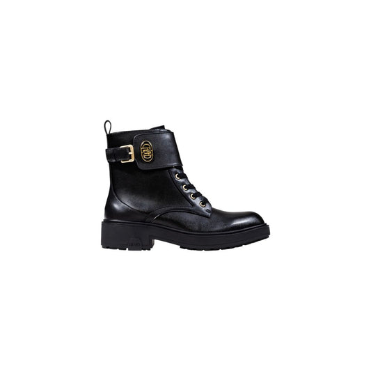 Botines Liu Jo negros de cordones de piel sintética
