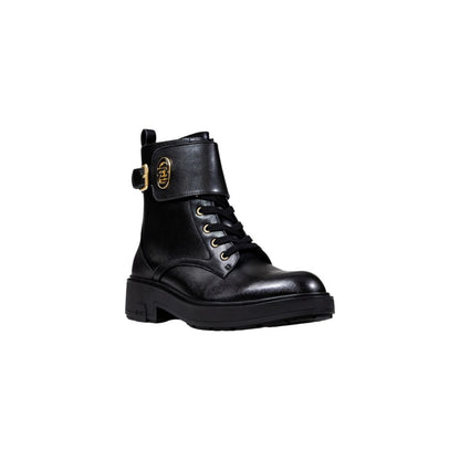 Botines Liu Jo negros de cordones de piel sintética