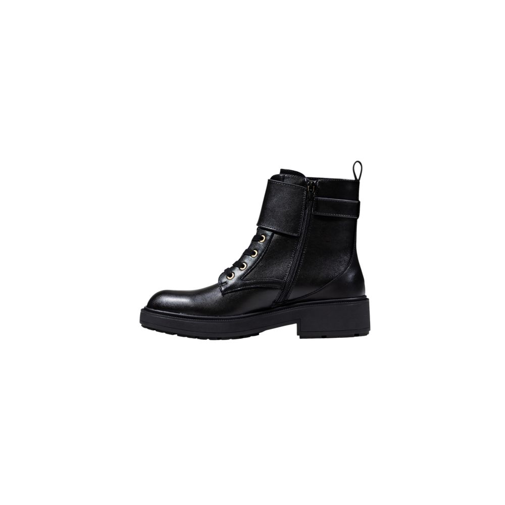 Botines Liu Jo negros de cordones de piel sintética