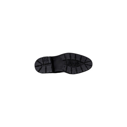 Botines Liu Jo negros de cordones de piel sintética