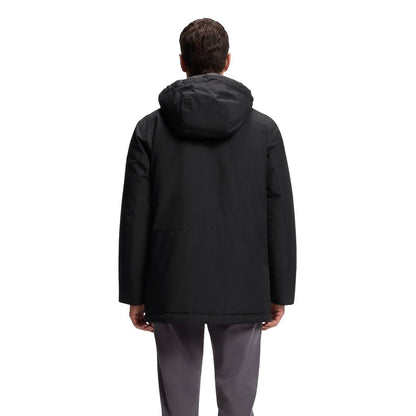 Chaqueta Larga Hugo Boss de Poliéster Negro