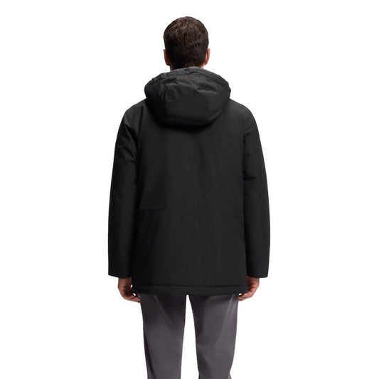 Chaqueta Larga Hugo Boss de Poliéster Negro