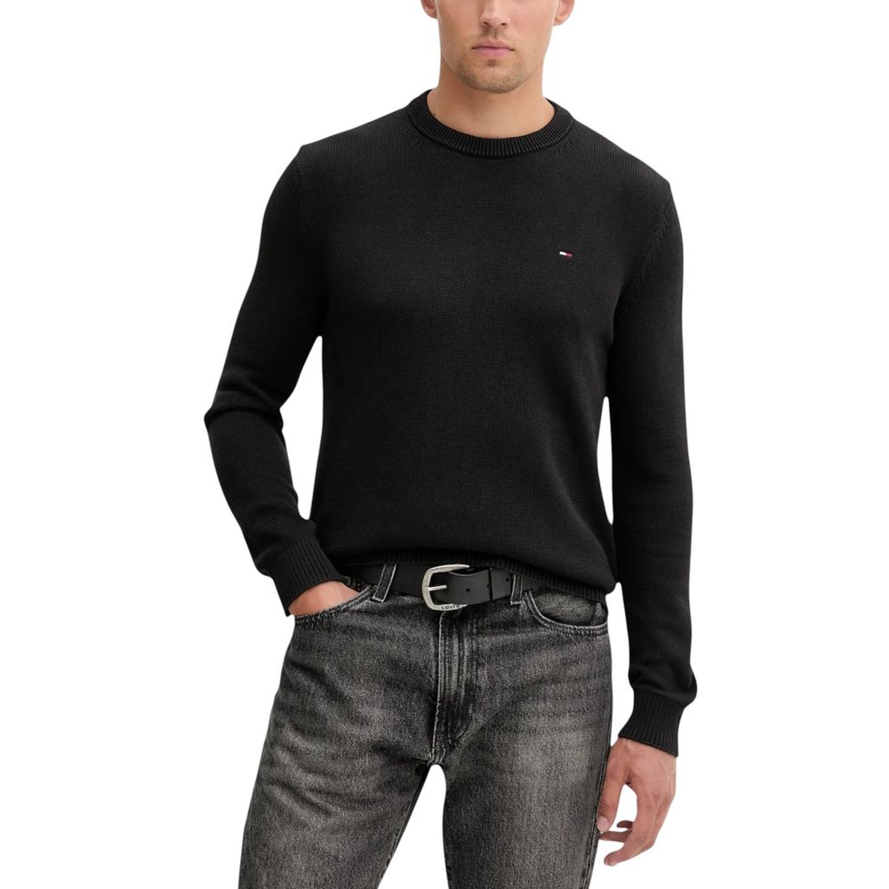 Sudadera Tommy Hilfiger Jeans negra de algodón orgánico