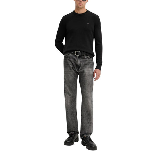 Sudadera Tommy Hilfiger Jeans negra de algodón orgánico