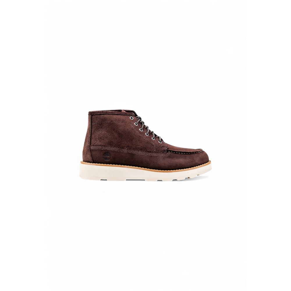 Botas Timberland Brit Mid De Cuero Marrón Con Cordones