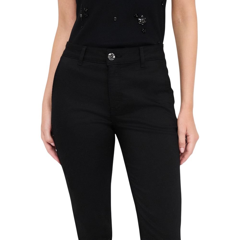 Pantalones de Vestir Liu Jo Negros de Algodón
