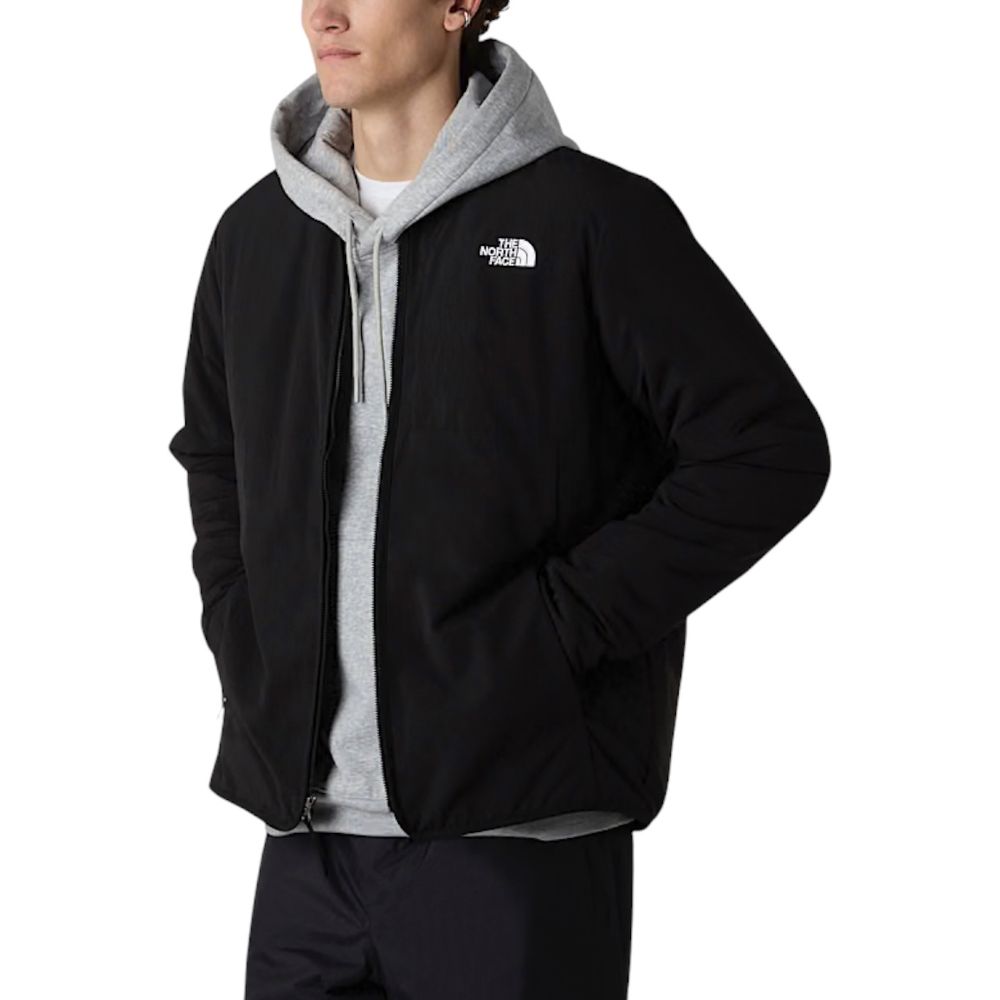 Abrigo de nailon negro The North Face