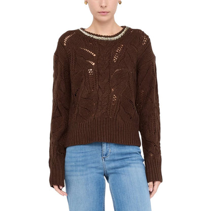 Sudadera de marabú marrón Liu Jo
