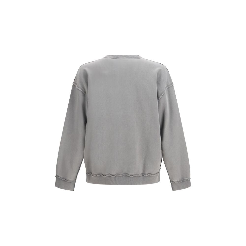 Sudadera de algodón gris diésel