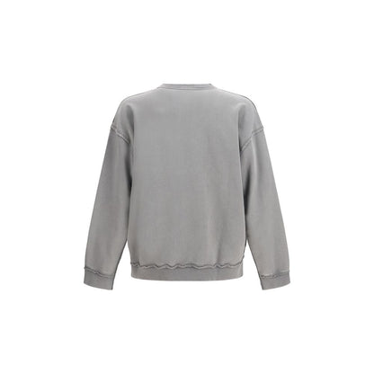 Sudadera de algodón gris diésel