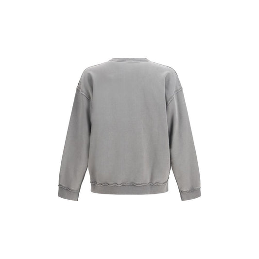Sudadera de algodón gris diésel