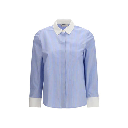 Camisa Tory Burch de Algodón Azul Estampado