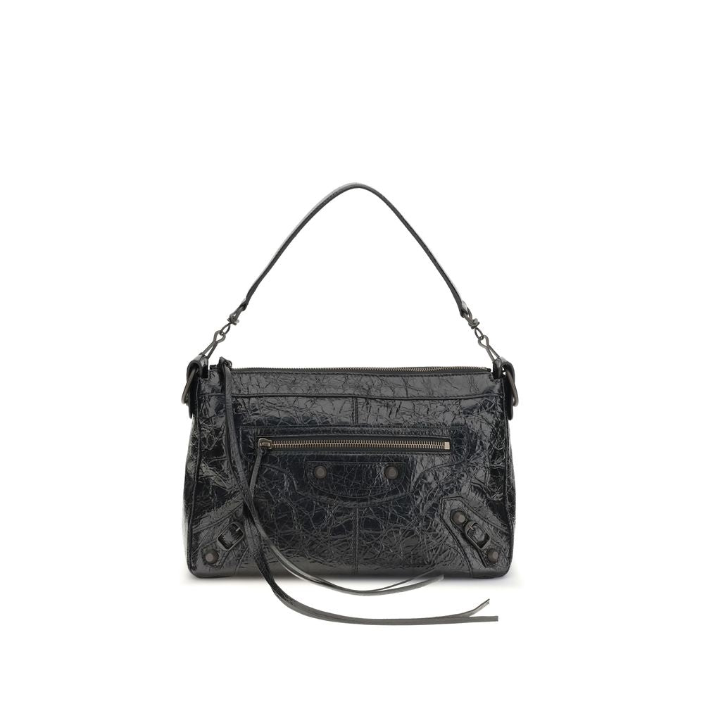 Bolso de Hombro Balenciaga Negro Cordero Ovis Aries Aries