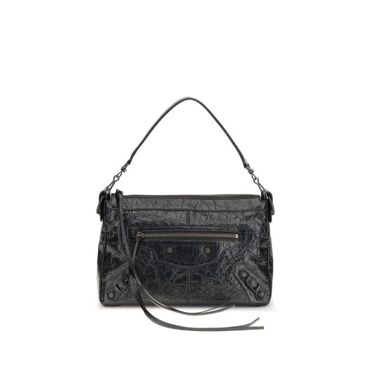 Bolso de Hombro Balenciaga Negro Cordero Ovis Aries Aries