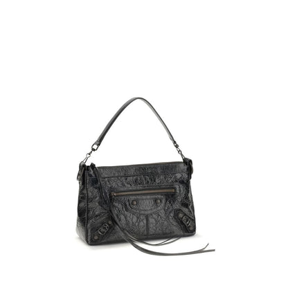 Bolso de Hombro Balenciaga Negro Cordero Ovis Aries Aries