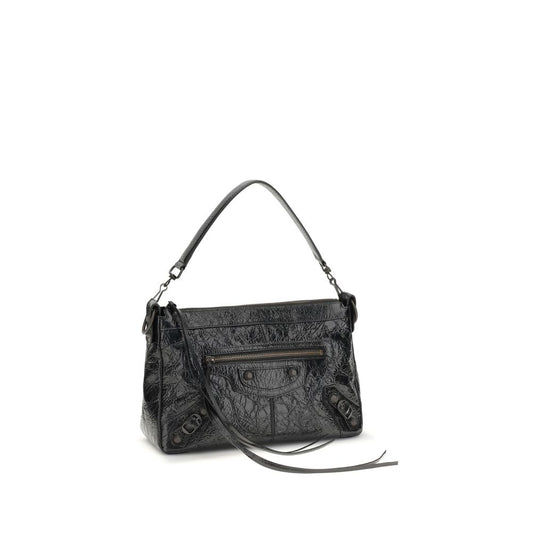 Bolso de Hombro Balenciaga Negro Cordero Ovis Aries Aries