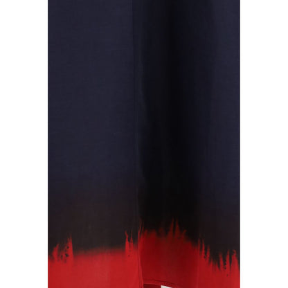 Vestido casual de viscosa azul Tory Burch