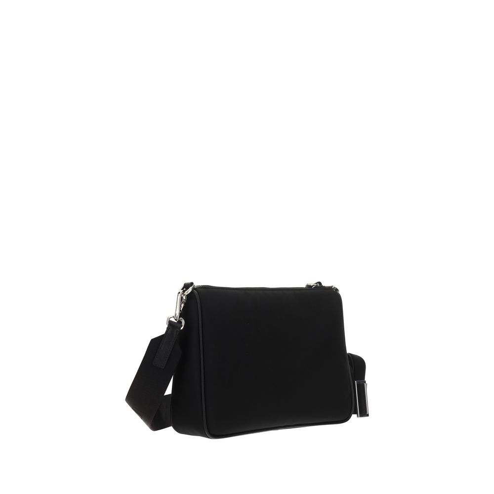 Bolso de hombro Prada de poliamida reciclada negra