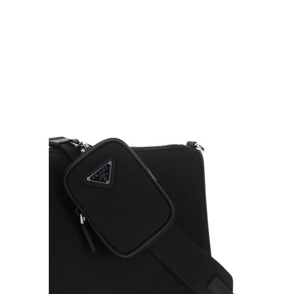 Bolso de hombro Prada de poliamida reciclada negra