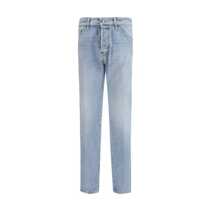 Vaqueros Dsquared² azules de algodón con pernera recta