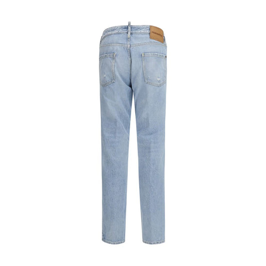 Vaqueros Dsquared² azules de algodón con pernera recta