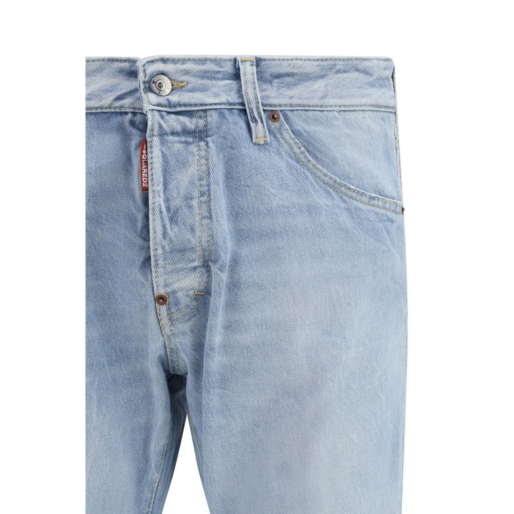 Vaqueros Dsquared² azules de algodón con pernera recta