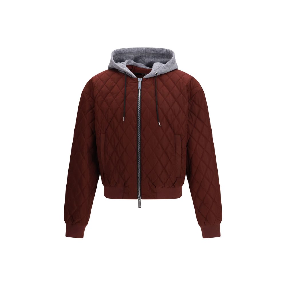 Cazadora bomber de tejido burdeos Dsquared²