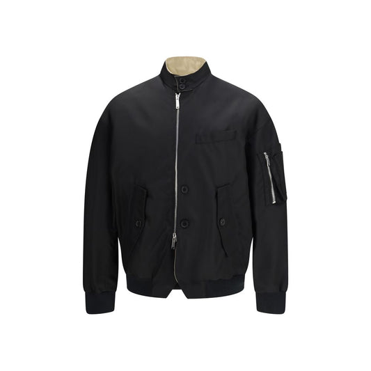 Cazadora bómber Dsquared² de poliamida negra