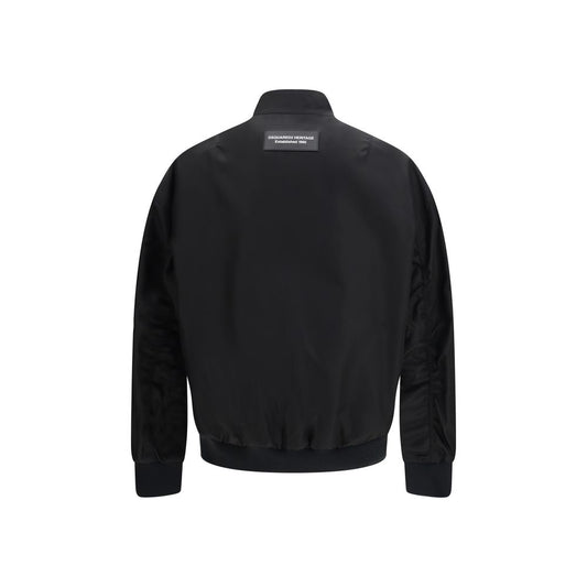 Cazadora bómber Dsquared² de poliamida negra