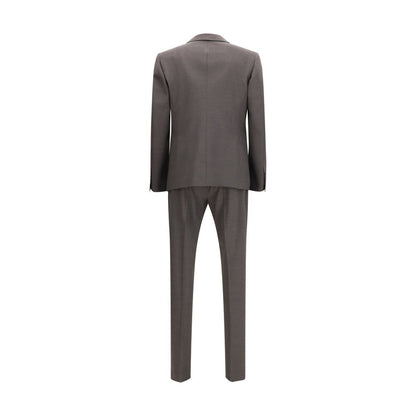 Traje de dos piezas de lana gris de Dsquared²