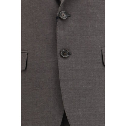 Traje de dos piezas de lana gris de Dsquared²